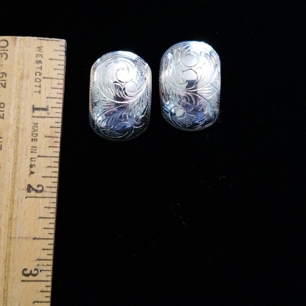 Sterling silver clip earings